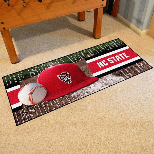 NC State Wolfpack Baseball Runner Rug - 30in. x 72in. - NC State