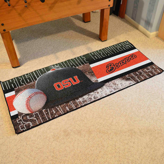 Oregon State Beavers Baseball Runner Rug - 30in. x 72in.