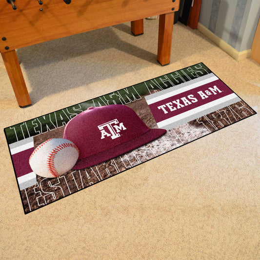 Texas A&M Aggies Baseball Runner Rug - 30in. x 72in.