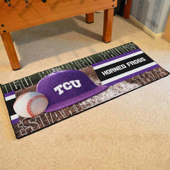 TCU Horned Frogs Baseball Runner Rug - 30in. x 72in.