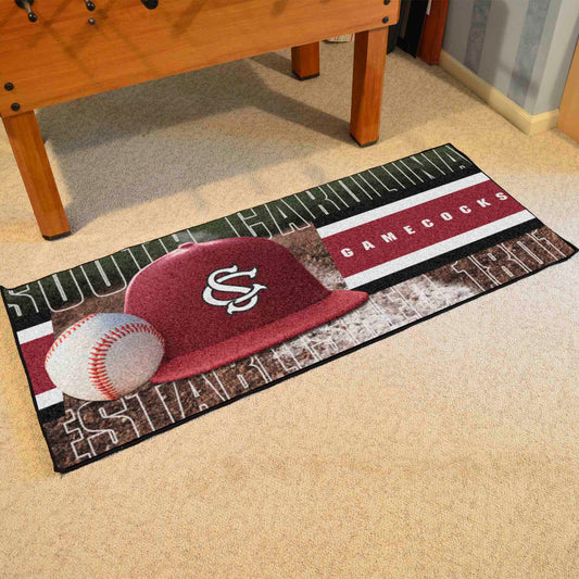 South Carolina Gamecocks Baseball Runner Rug - 30in. x 72in.