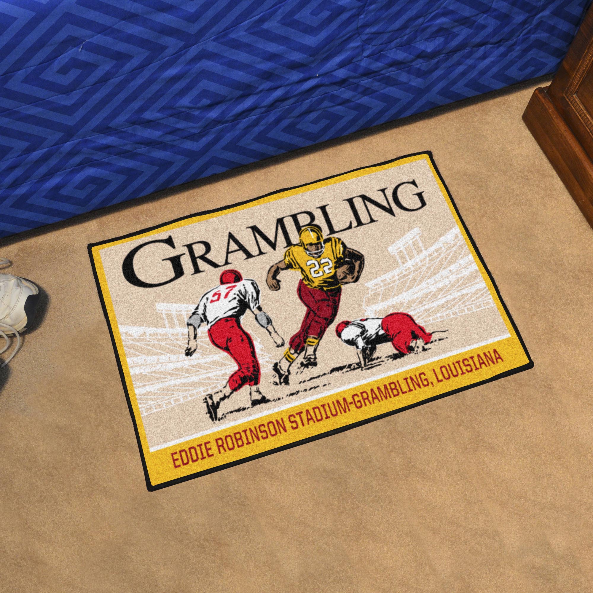 Grambling State Tigers Starter Mat Accent Rug - 19in. x 30in. Ticket Stub Starter Mat - Grambling State