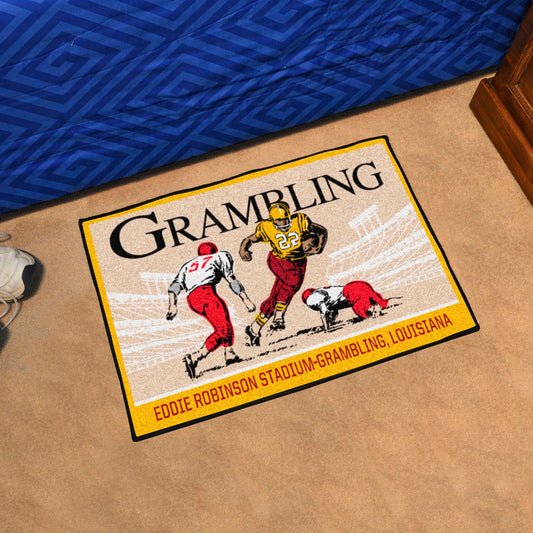 Grambling State Tigers Starter Mat Accent Rug - 19in. x 30in. Ticket Stub Starter Mat - Grambling State