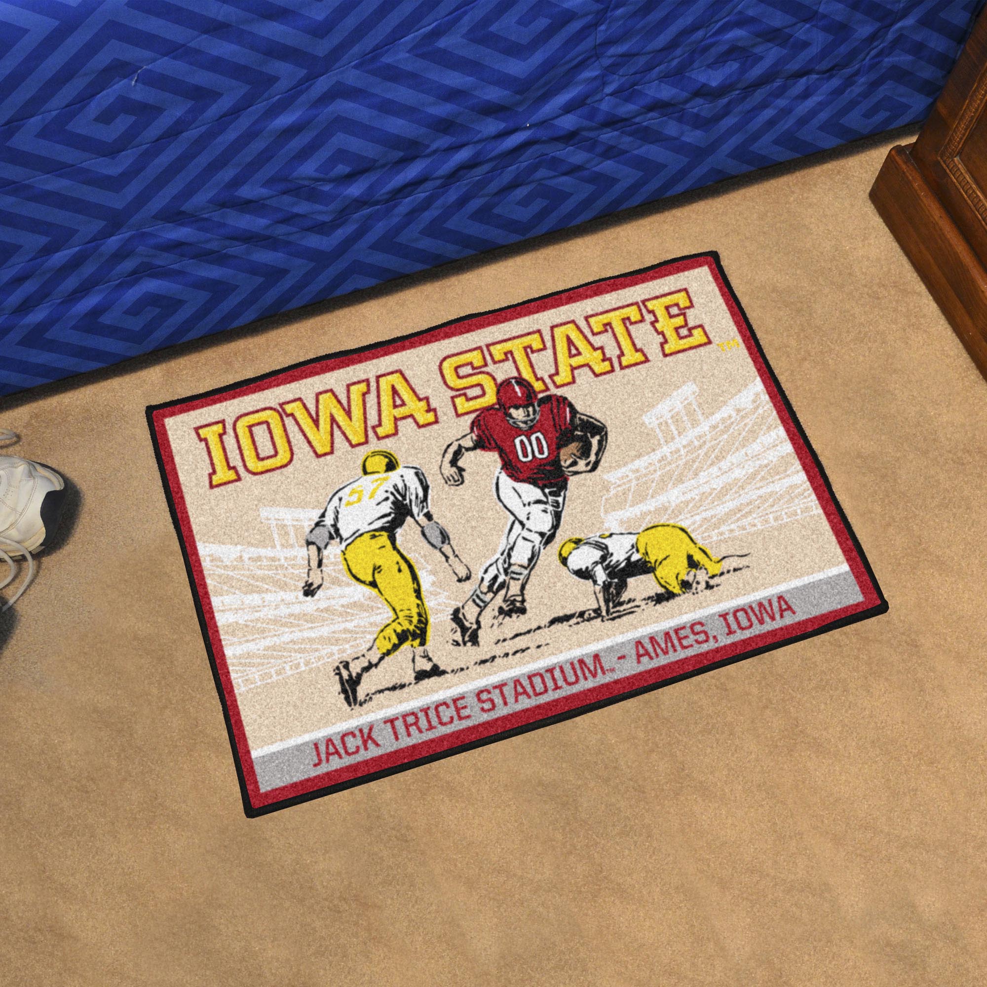 Iowa State Cyclones Starter Mat Accent Rug - 19in. x 30in. Ticket Stub Starter Mat