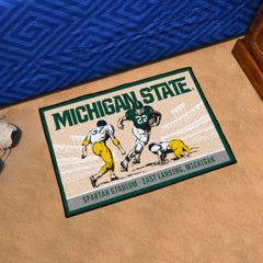 Michigan State Spartans Starter Mat Accent Rug - 19in. x 30in. Ticket Stub Starter Mat