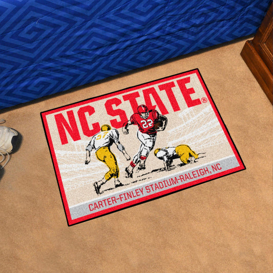 NC State Wolfpack Starter Mat Accent Rug - 19in. x 30in. Ticket Stub Starter Mat - NC State