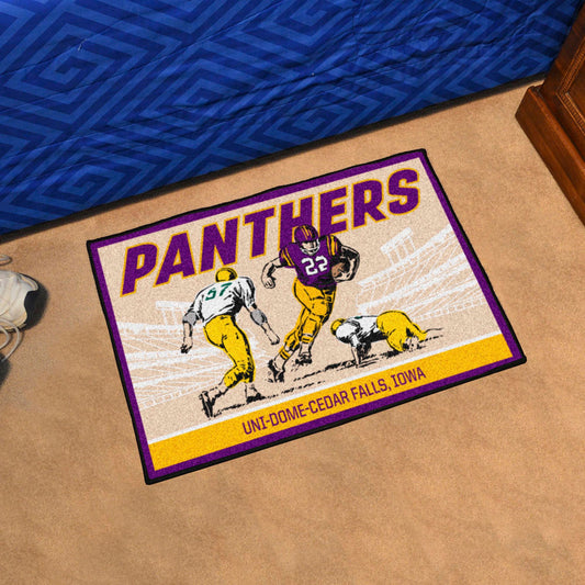 Northern Iowa Panthers Starter Mat Accent Rug - 19in. x 30in. Ticket Stub Starter Mat