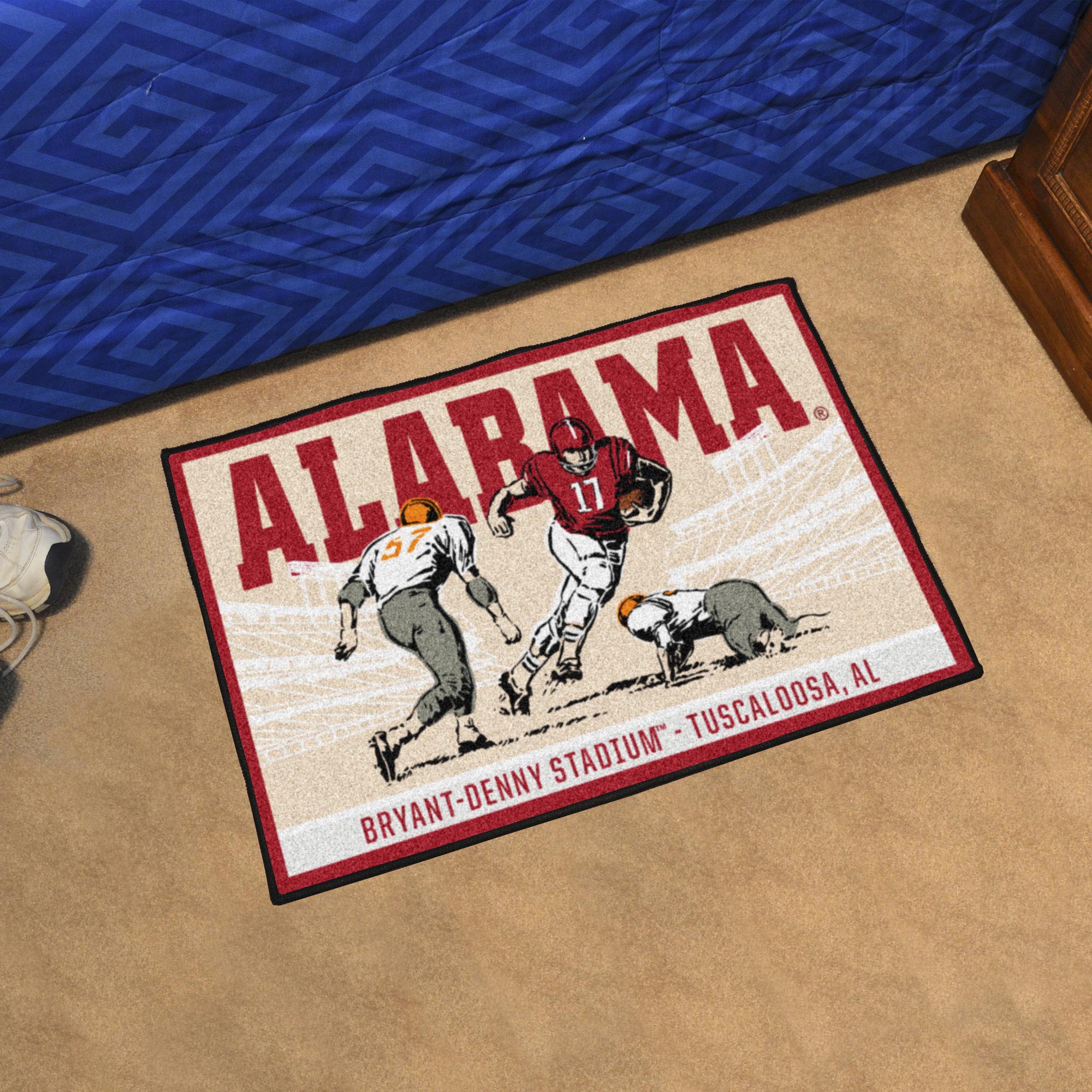 Alabama Crimson Tide Starter Mat Accent Rug - 19in. x 30in. Ticket Stub Starter Mat - Alabama