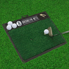 Brooklyn Nets Golf Hitting Mat - Brooklyn Nets