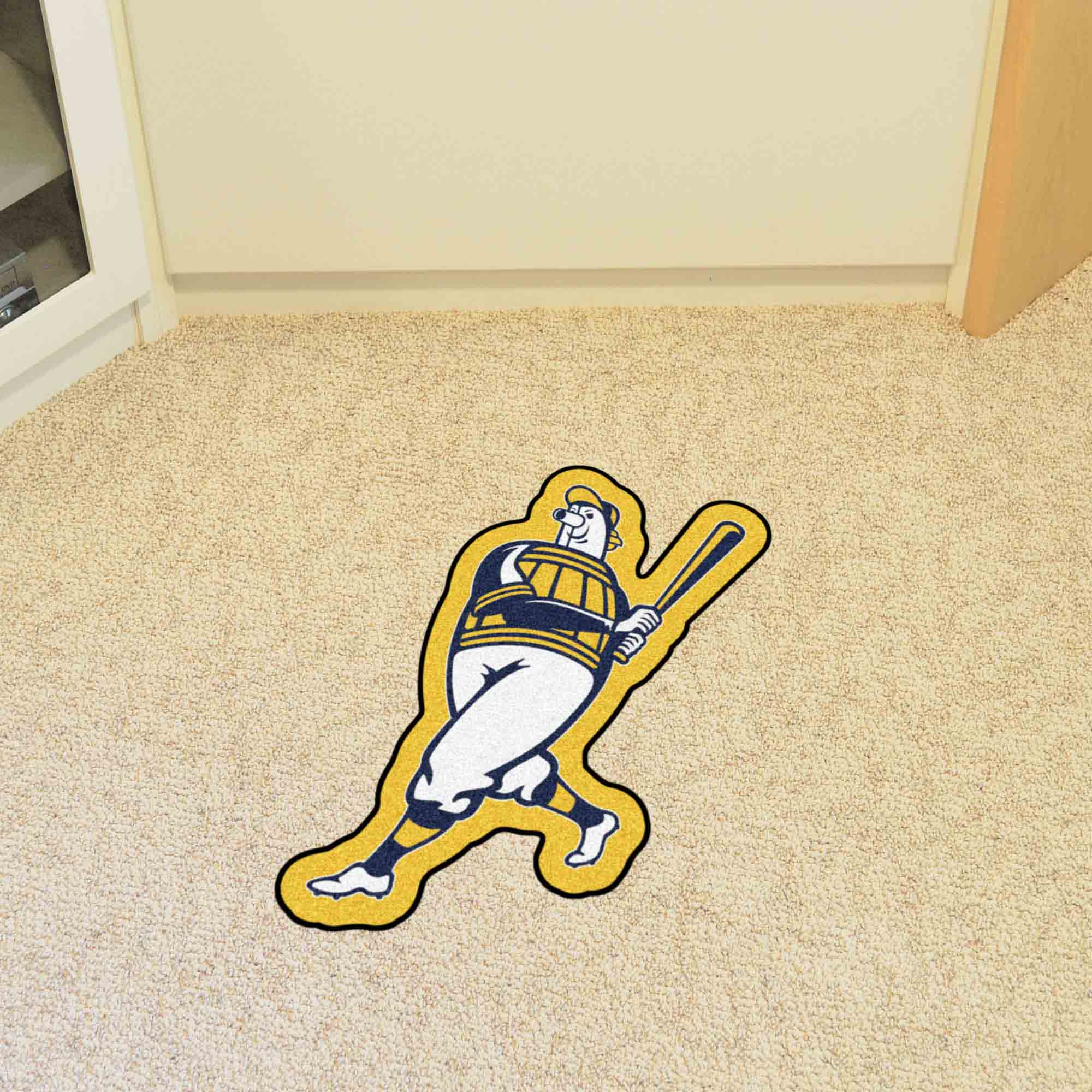 Milwaukee Brewers "Barrell Man" Mascot Rug - Milwaukee Brewers