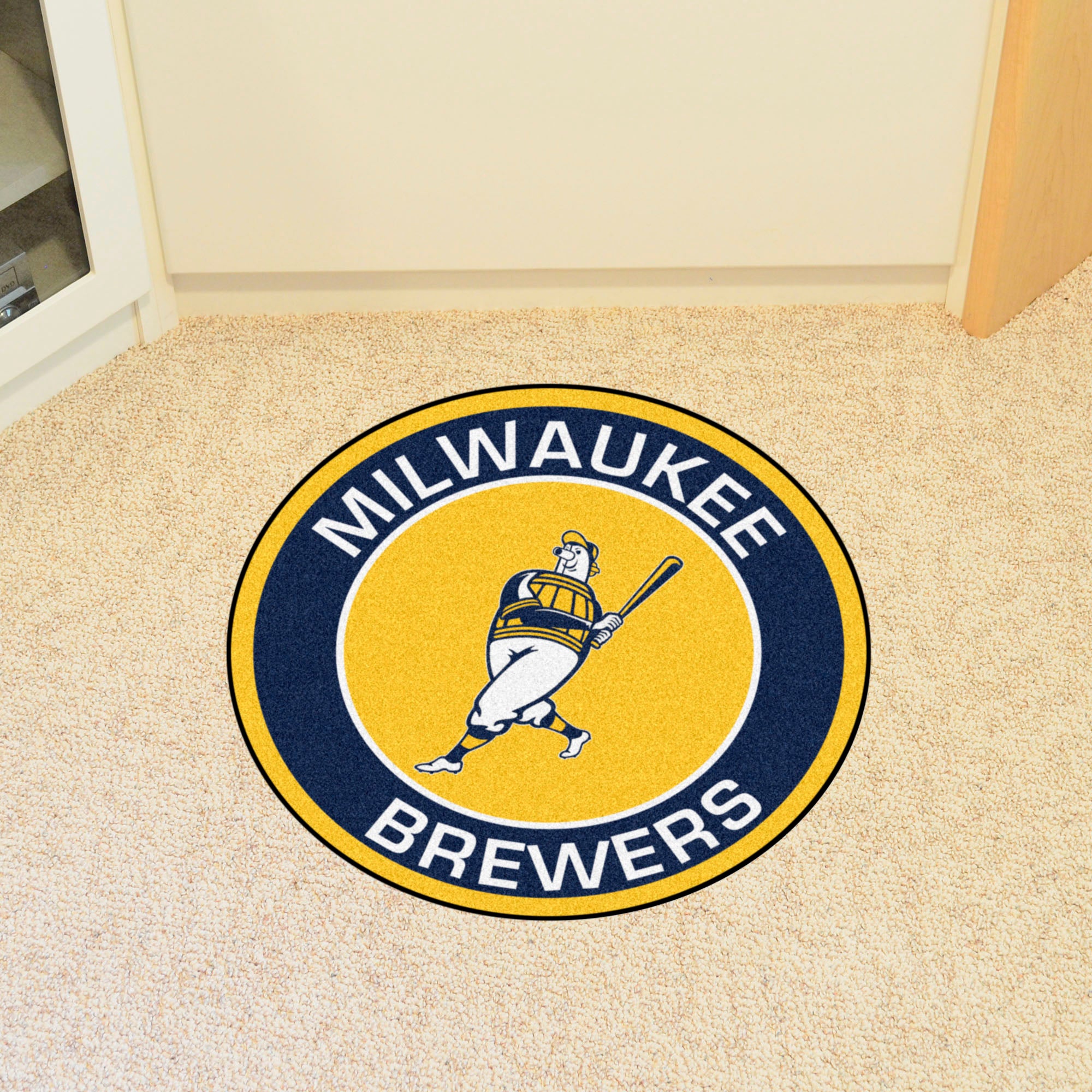 Milwaukee Brewers Roundel Rug - 27in. Diameter