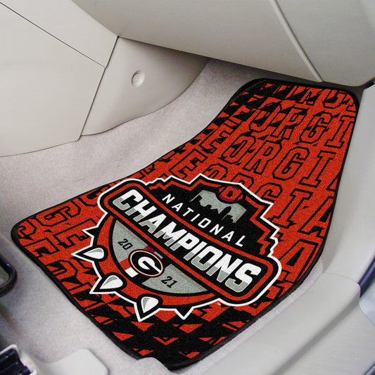 Georgia 2022-23 National Champions 2-pc Carpet Car Mat Set