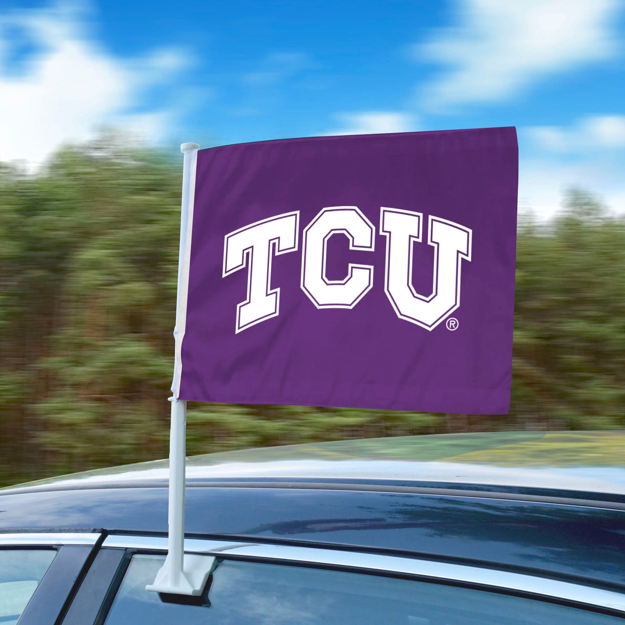 TCU Horned Frogs Car Flag Large 1pc 11" x 14"