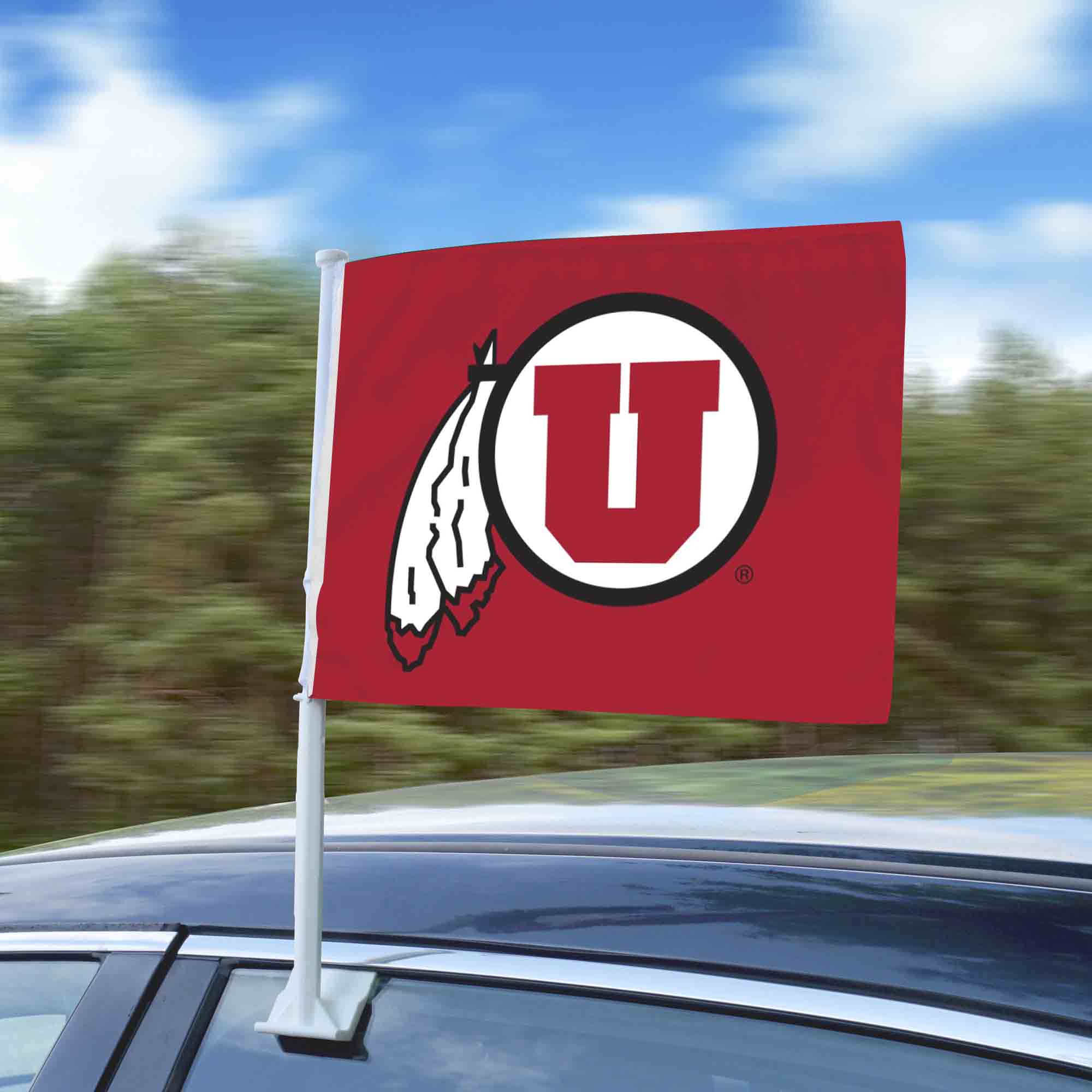 Utah Utes Car Flag Large 1pc 11" x 14"