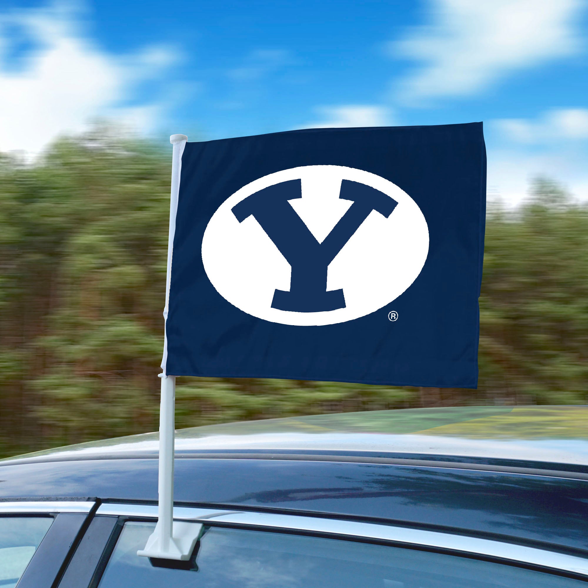 BYU Cougars Car Flag Large 1pc 11" x 14"