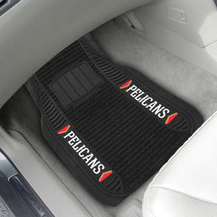 New Orleans Pelicans 2 Piece Deluxe Car Mat Set - New Orleans Pelicans