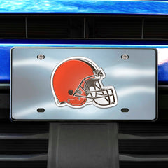 Cleveland Browns 3D Stainless Steel License Plate