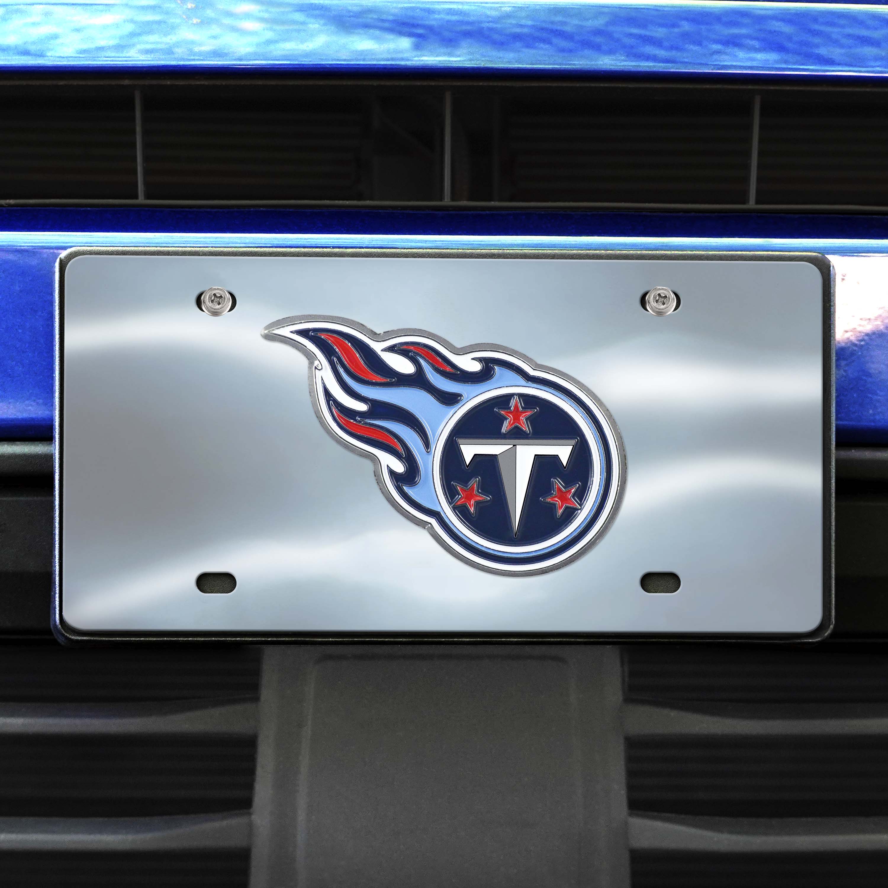 Tennessee Titans 3D Stainless Steel License Plate