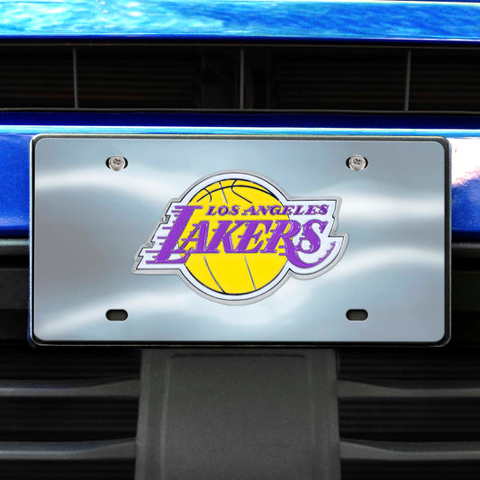 Los Angeles Lakers 3D Stainless Steel License Plate