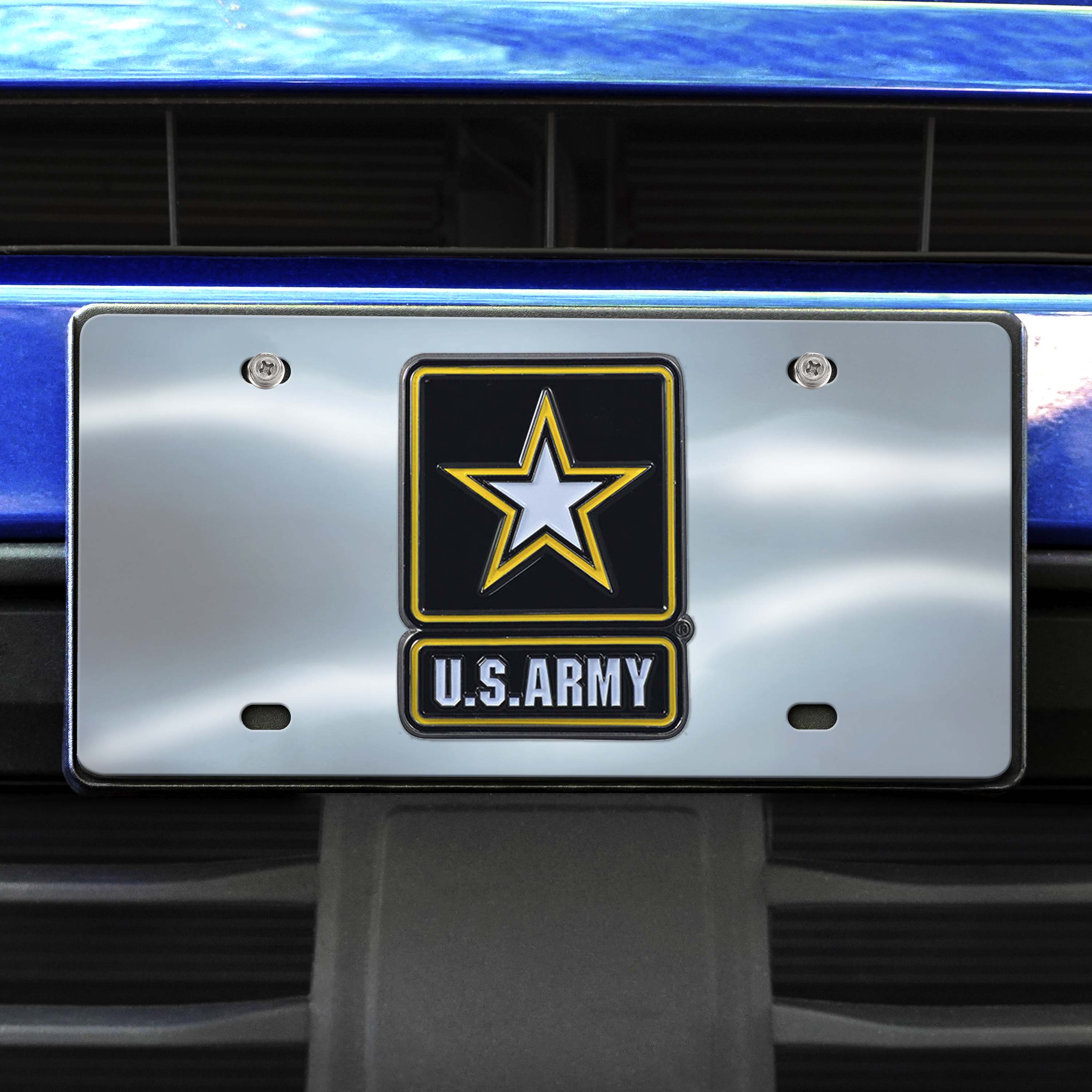 U.S. Army 3D Stainless Steel License Plate