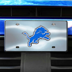 Detroit Lions 3D Stainless Steel License Plate