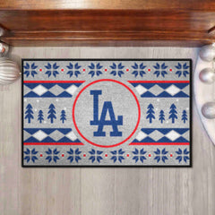 Los Angeles Dodgers Holiday Sweater Starter Mat Accent Rug - 19in. x 30in.