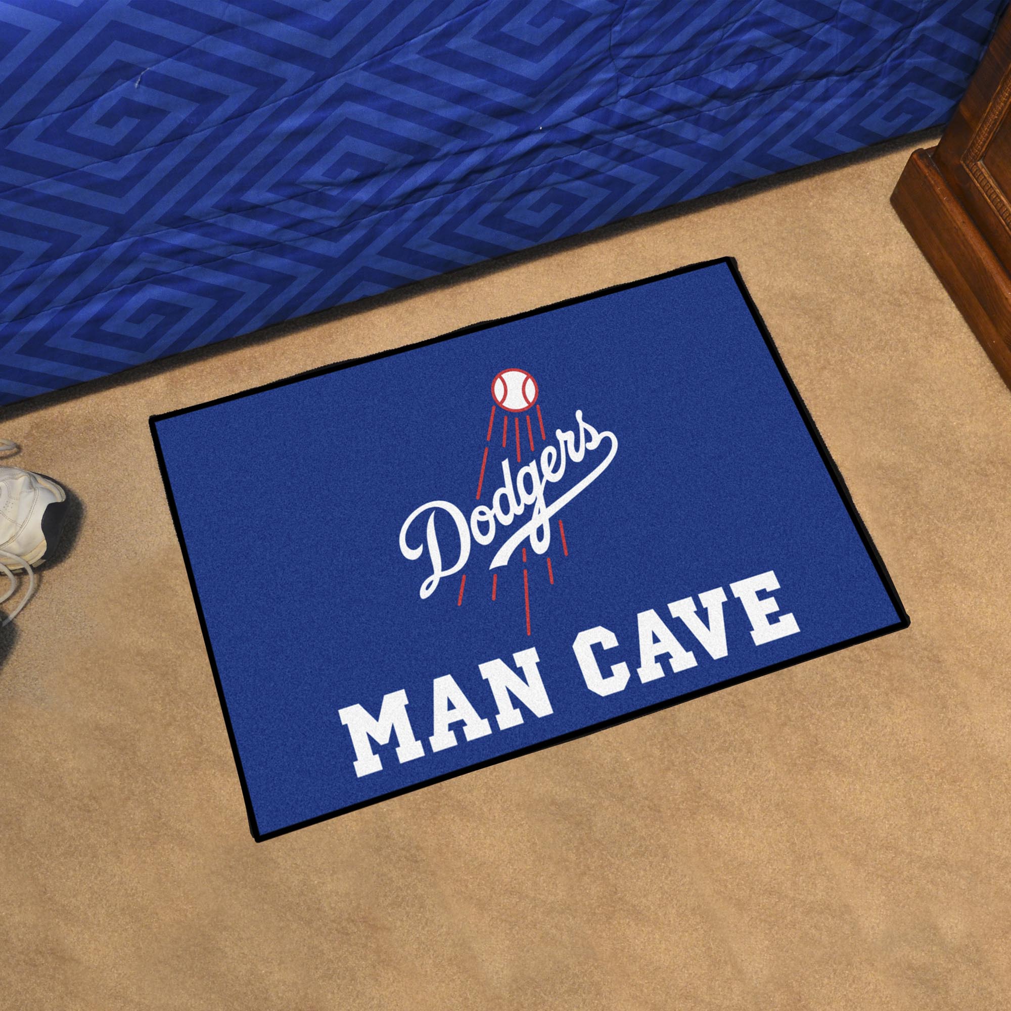 Los Angeles Dodgers Man Cave Starter Mat Accent Rug - 19in. x 30in.