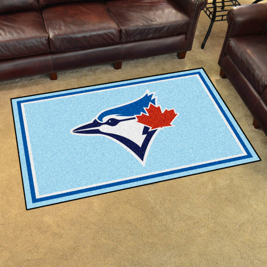 Toronto Blue Jays 4ft. x 6ft. Plush Area Rug - Toronto Blue Jays