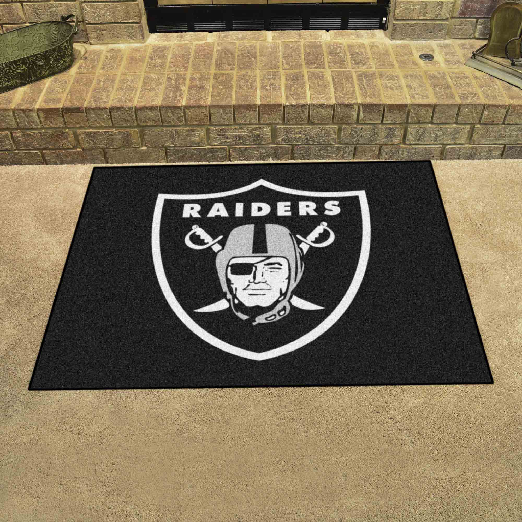 Las Vegas Raiders All-Star Rug - 34 in. x 42.5 in.