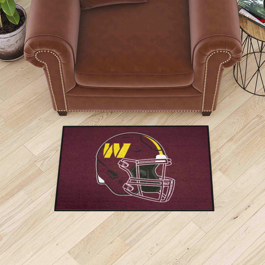 Washington Commanders Starter Mat Accent Rug - 19in. x 30in., Helmet Logo