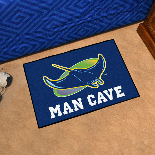 Tampa Bay Rays Man Cave Starter Mat Accent Rug - 19in. x 30in.