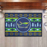 Tampa Bay Rays Holiday Sweater Starter Mat Accent Rug - 19in. x 30in.