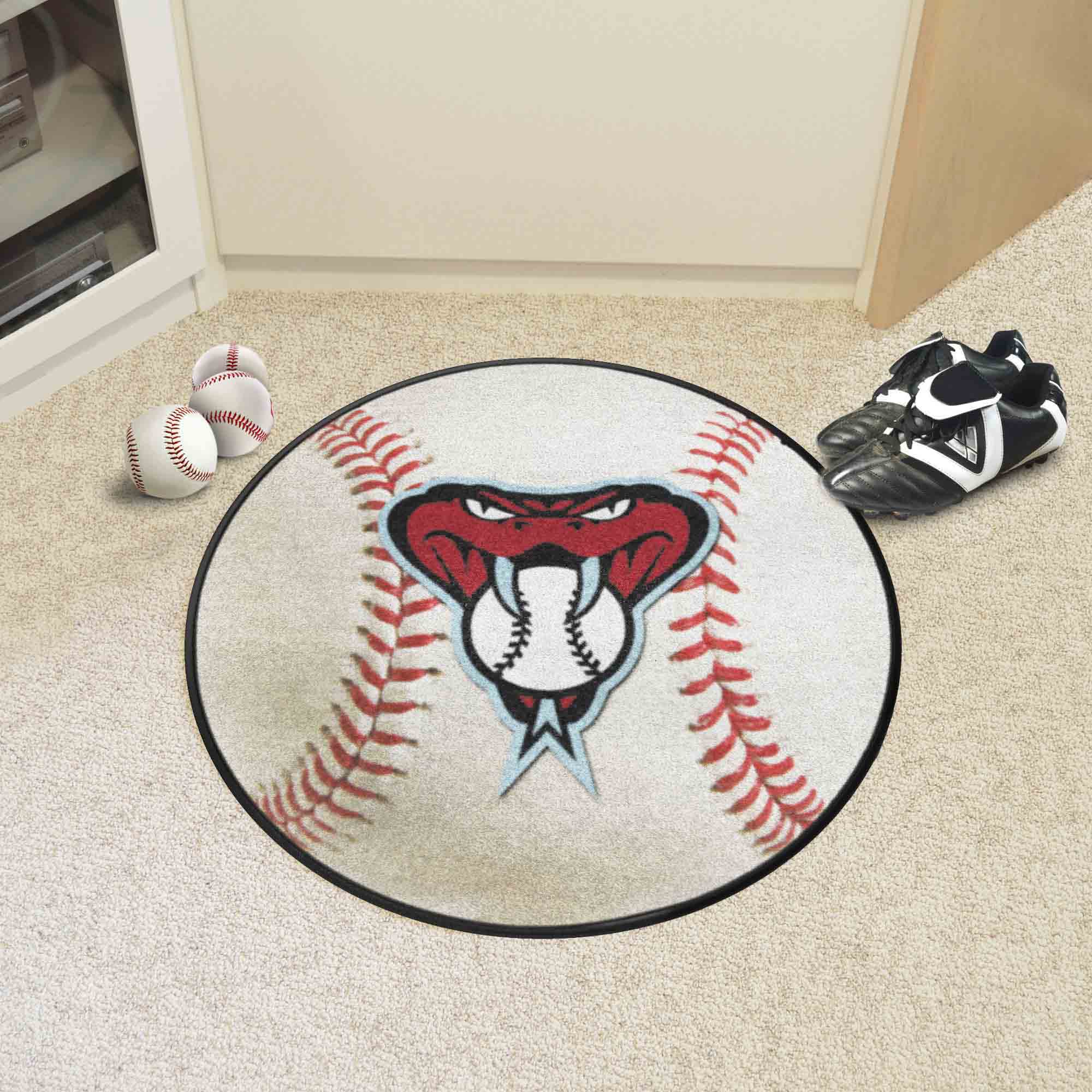 Arizona Diamondbacks Baseball Rug - 27in. Diameter