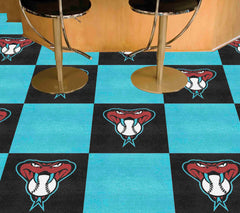 Arizona Diamondbacks Blue & Black Alternate Team Carpet Tiles - 45 Sq Ft.