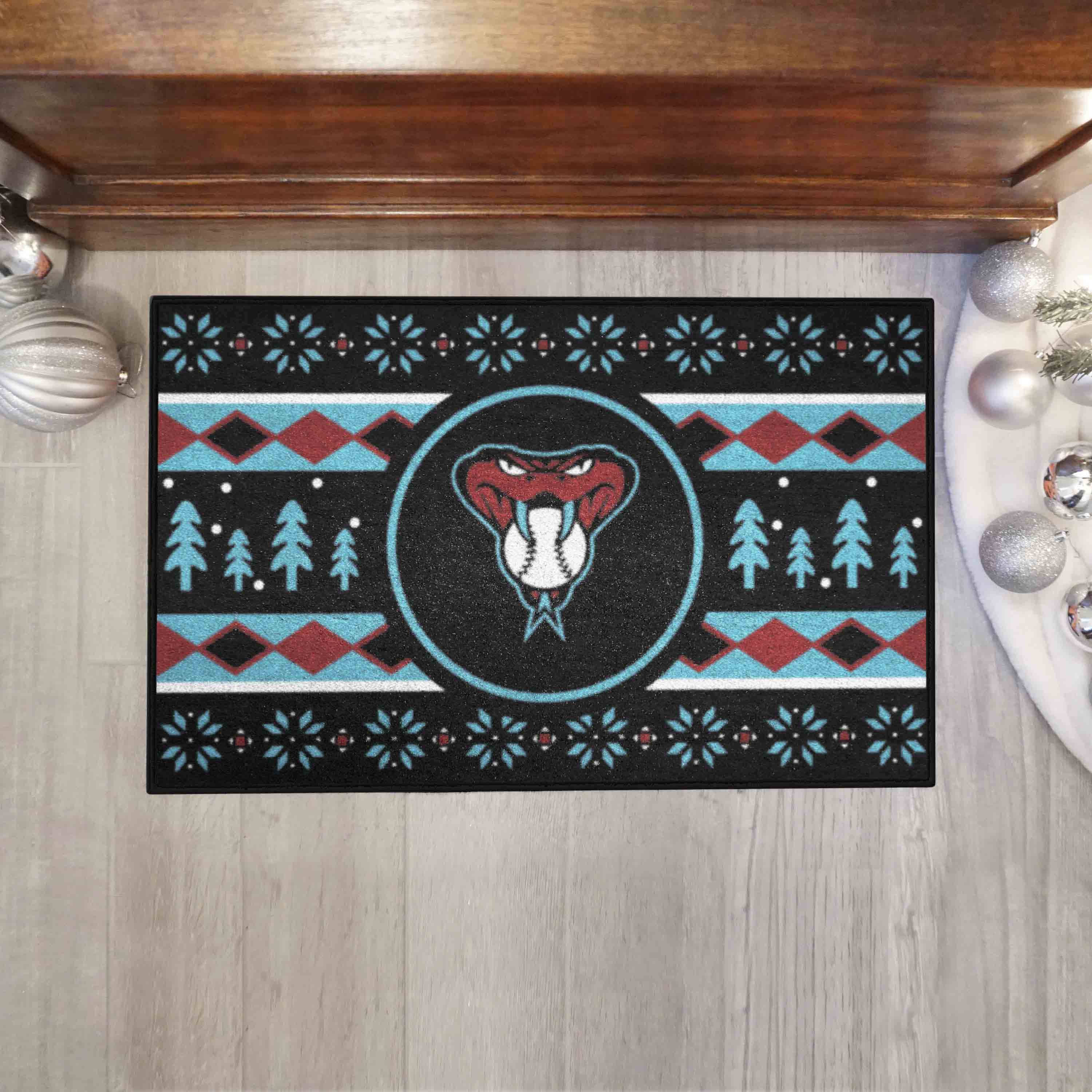 Arizona Diamondbacks Holiday Sweater Starter Mat Accent Rug - 19in. x 30in.