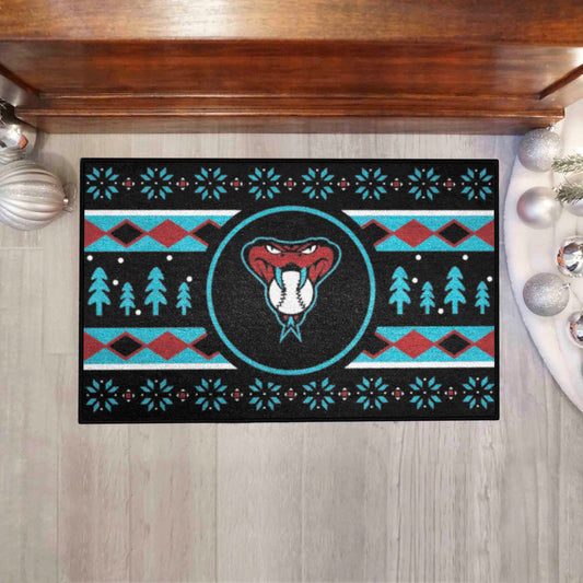 Arizona Diamondbacks Holiday Sweater Starter Mat Accent Rug - 19in. x 30in.