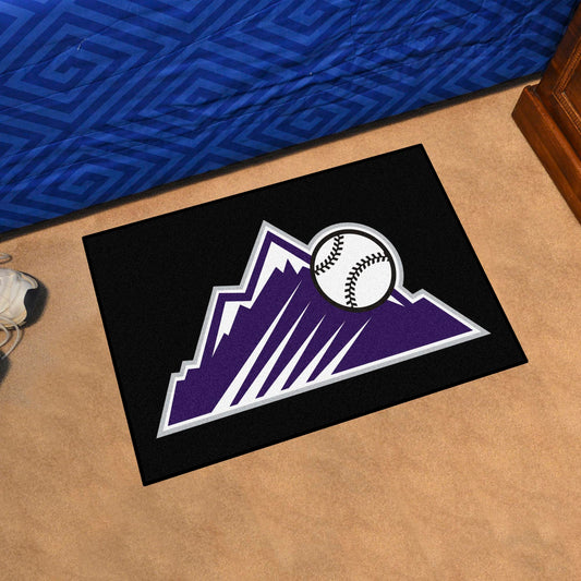 Colorado Rockies Starter Mat Accent Rug - 19in. x 30in. - Colorado Rockies