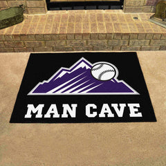 Colorado Rockies Man Cave All-Star Rug - 34 in. x 42.5 in. - Colorado Rockies