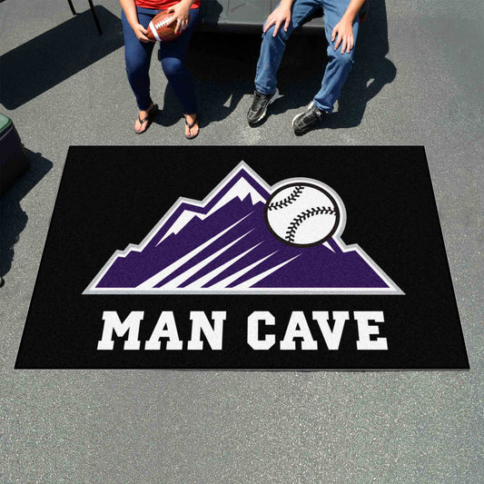 Colorado Rockies Man Cave Ulti-Mat Rug - 5ft. x 8ft. - Colorado Rockies