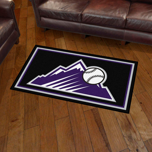 Colorado Rockies 3ft. x 5ft. Plush Area Rug - Colorado Rockies