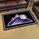 Colorado Rockies 4ft. x 6ft. Plush Area Rug