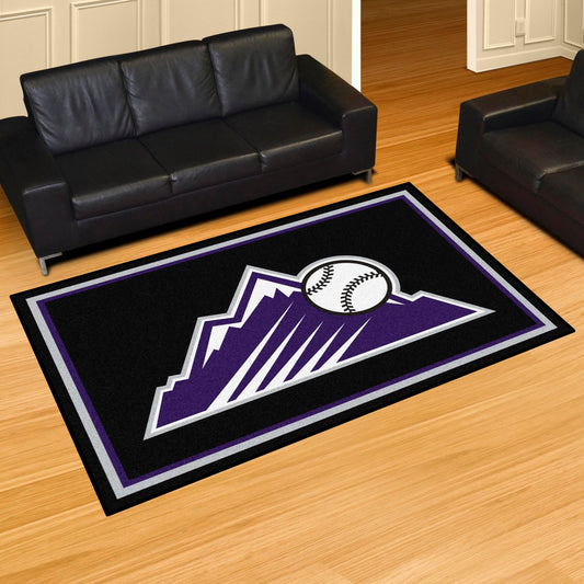 Colorado Rockies 5ft. x 8 ft. Plush Area Rug