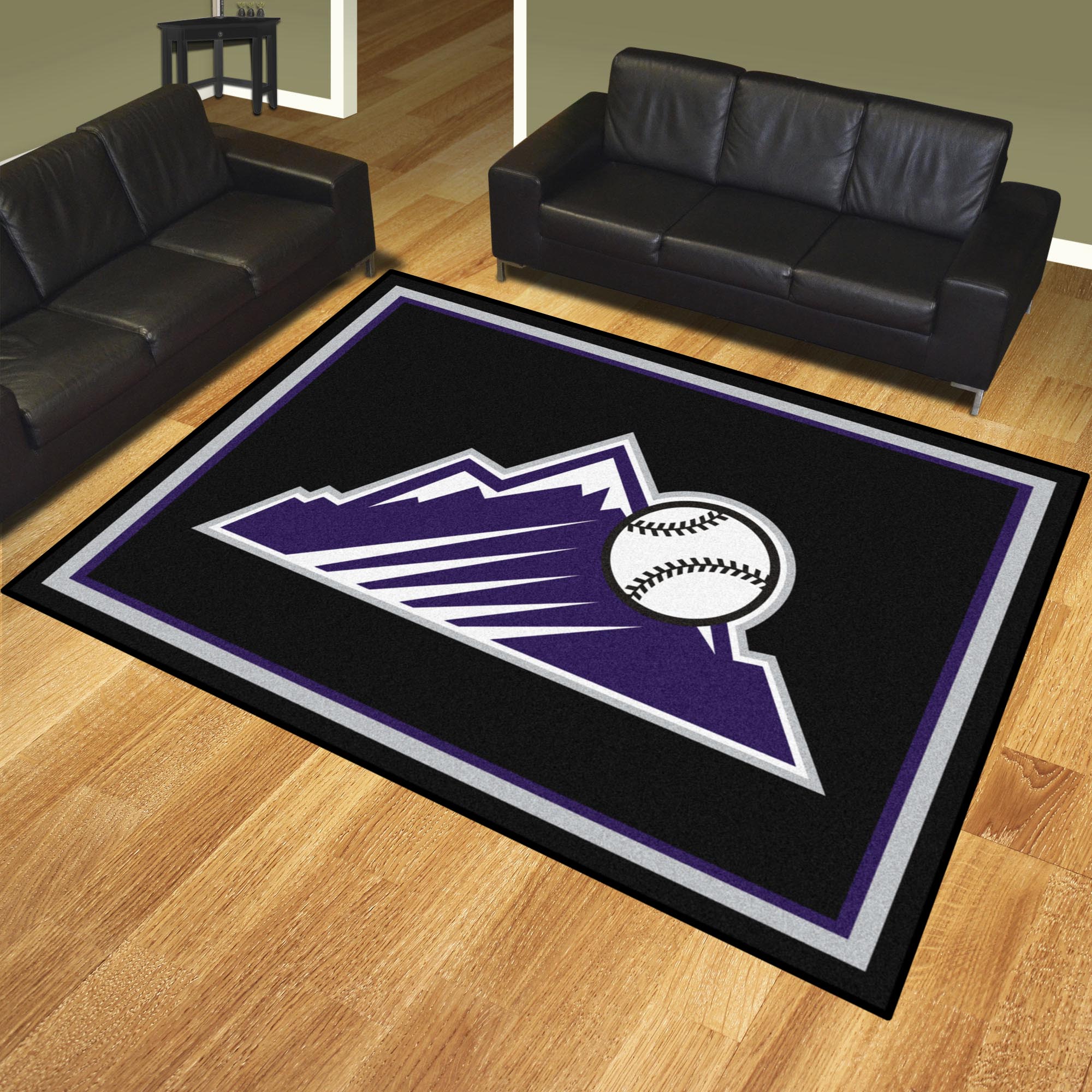 Colorado Rockies 8ft. x 10 ft. Plush Area Rug - Colorado Rockies