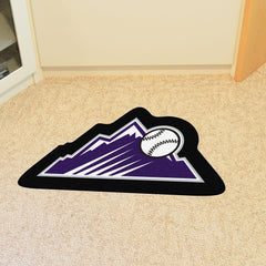 Colorado Rockies Mascot Rug Mountains Alternate Logo - Colorado Rockies