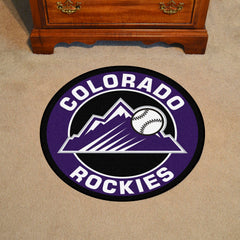 Colorado Rockies Roundel Rug - 27in. Diameter - Colorado Rockies