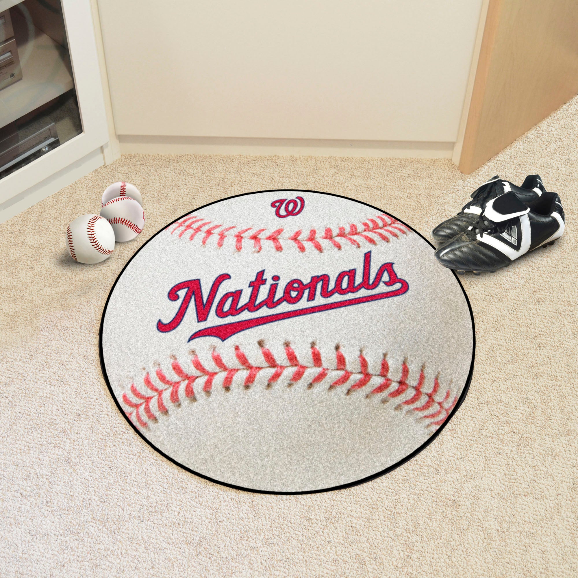 Washington Nationals Baseball Rug - 27in. Diameter