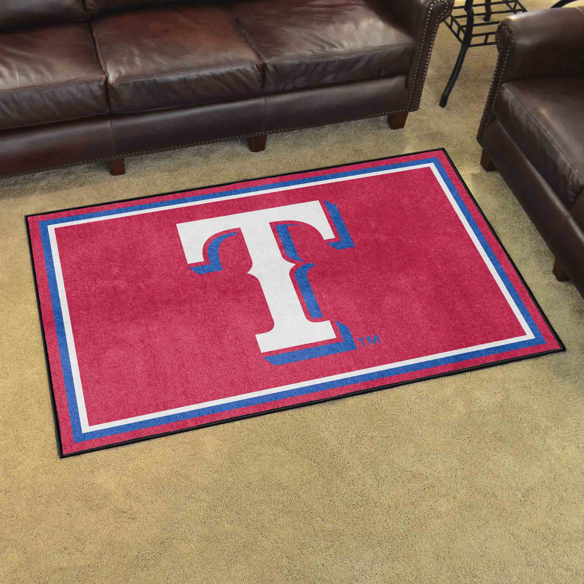 Texas Rangers 4ft. x 6ft. Plush Area Rug