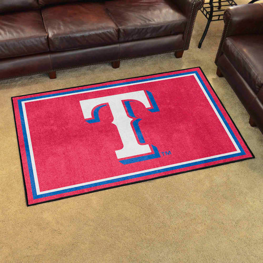 Texas Rangers 4ft. x 6ft. Plush Area Rug