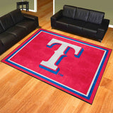 Texas Rangers 8ft. x 10 ft. Plush Area Rug