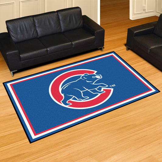 Chicago Cubs 5ft. x 8 ft. Plush Area Rug